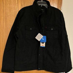 Levi’s Men’s Cotton Twill Jacket (Black)